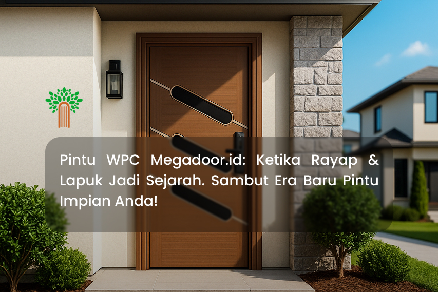 Pintu WPC Megadoor.id: Ketika Rayap & Lapuk Jadi Sejarah. Sambut Era Baru Pintu Impian Anda!